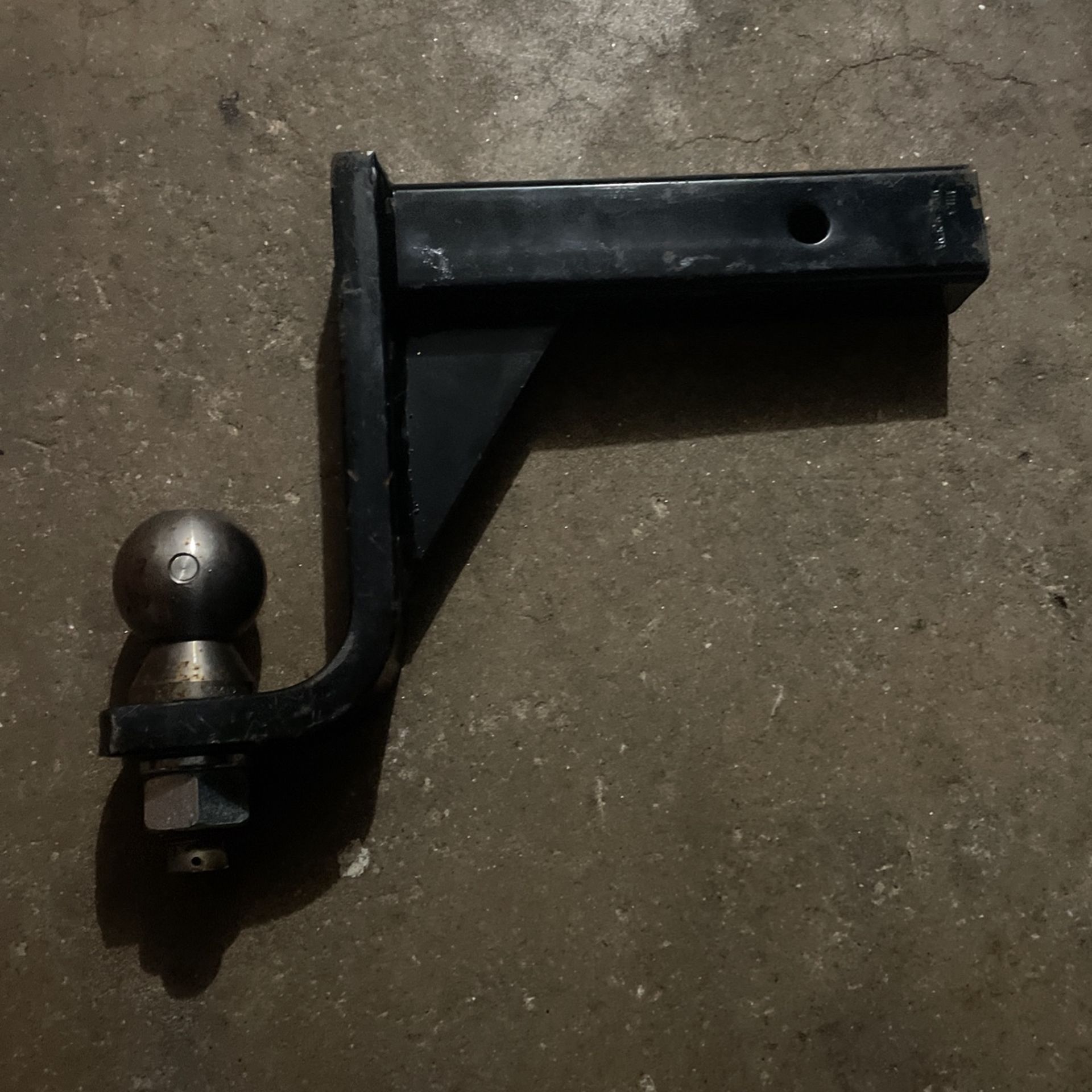 8 inch drop hitch with the 2 5/16 ball