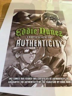 Teenage Mutant Ninja Turtles TMNT Villains Press Start Metal Trading Card signed by Eddie Nunez