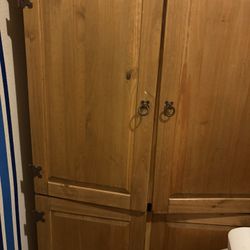 Bedroom Head Board And Armoire Wardrobe Dresser