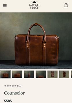 Leather briefcase