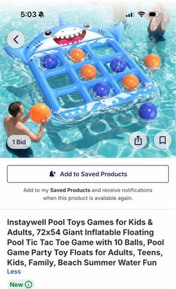 Inflatable Floating Pool Tic Tac Toe Game