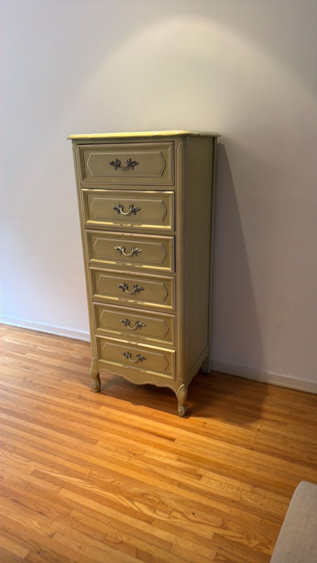 French ProvincialTallboy 6 Drawer Dresser