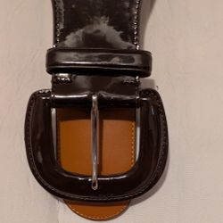 Belt Ralph Lauren Brown Stretch Elastic Leather Size Small (contact info removed)0 - 14 C