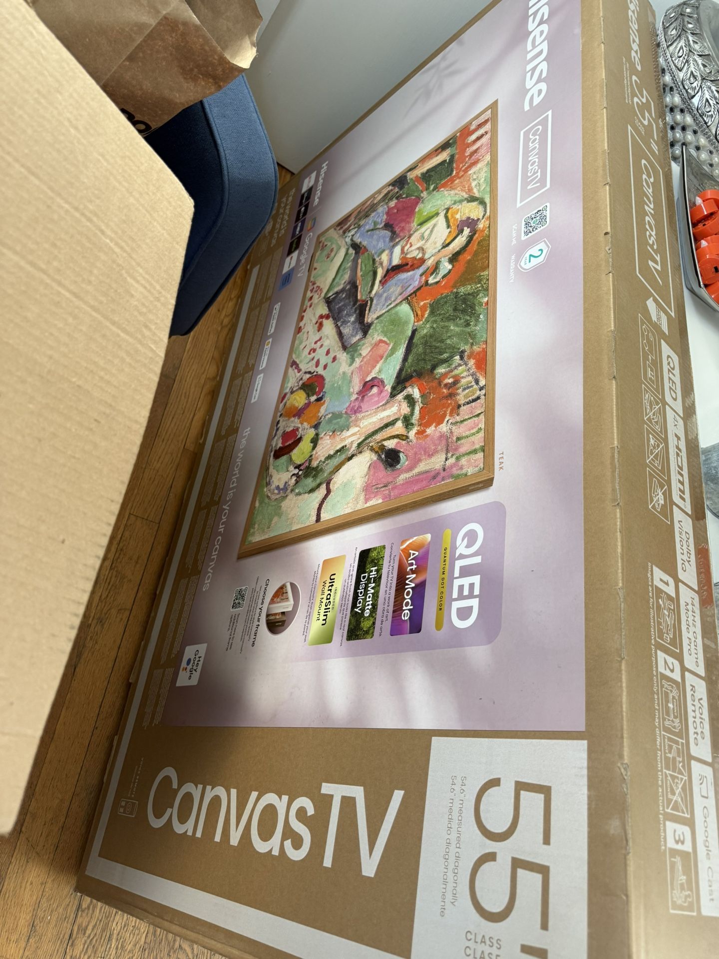 Brand New 55 INCH HISENSE CANVAS TV