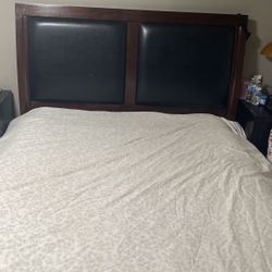 Queen Bed frame with 2 night stand 