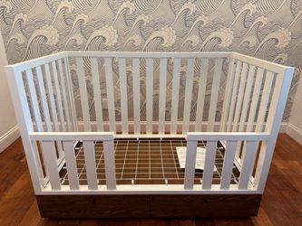 Pottery Barn Kids x West Elm Modern Storage Convertible Crib + Toddler Bed