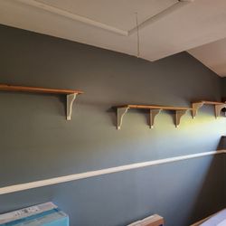 3 SOLID WOOD Wall Shelves
