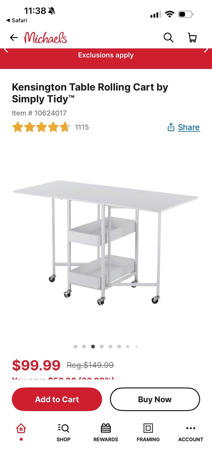 Rolling Cart