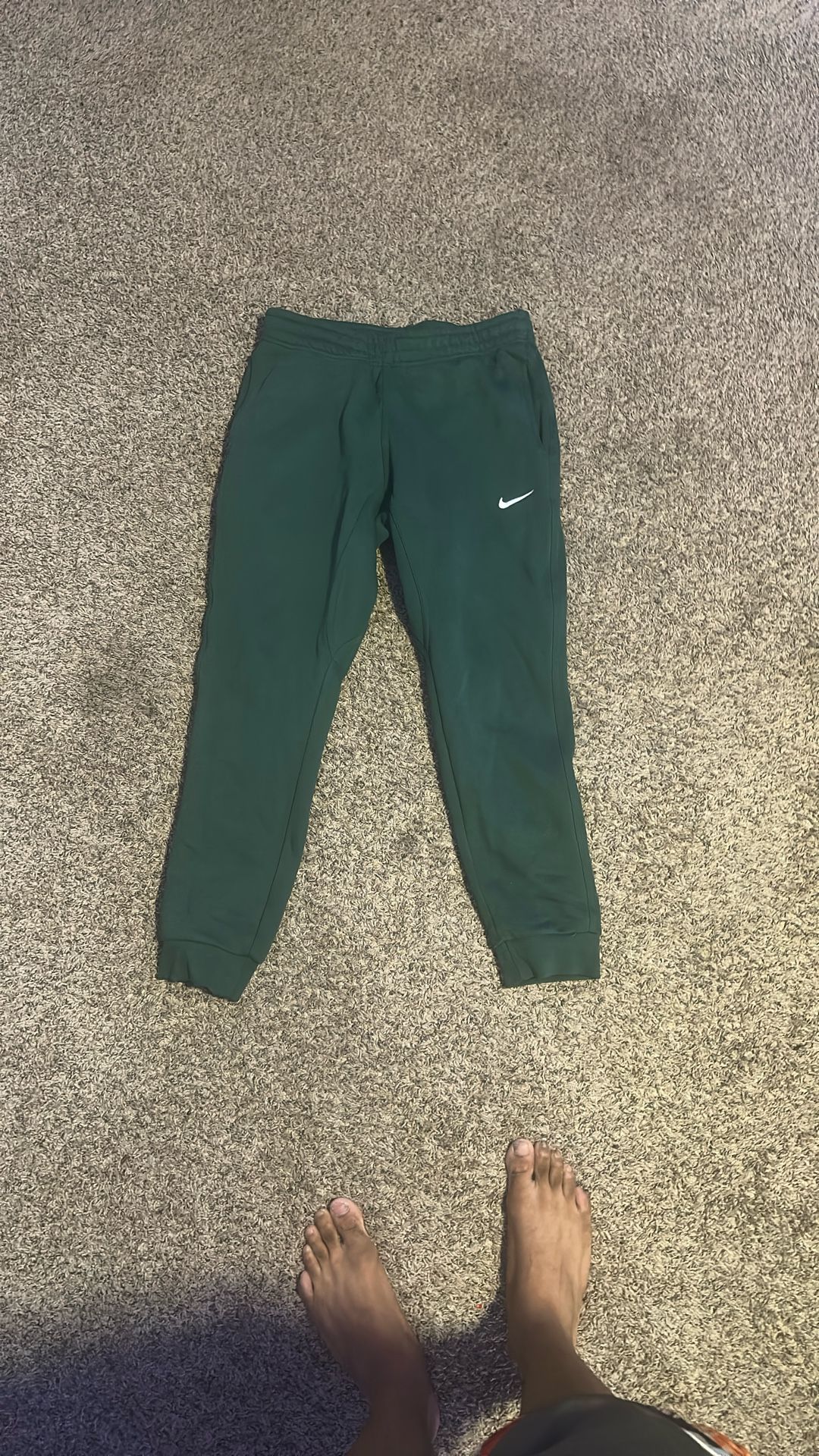 Green Nike Joggers Size M