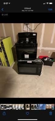 Barely Used Stove + Microwave