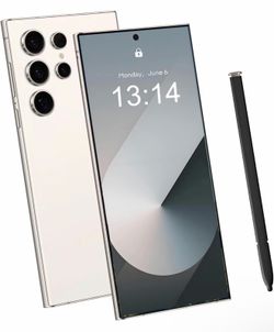 C25 Ultra Unlocked Cell Phone, Built in Pen, 5G Smartphone Battery 7000mAh white