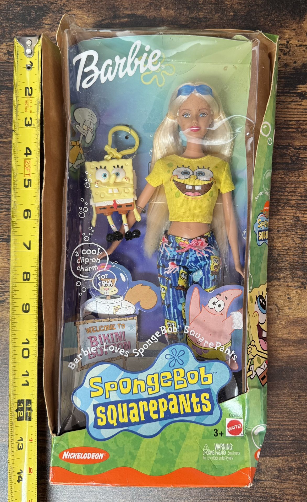 NEW SpongeBob Barbie Doll box is not in good condition (see pics) Just $15