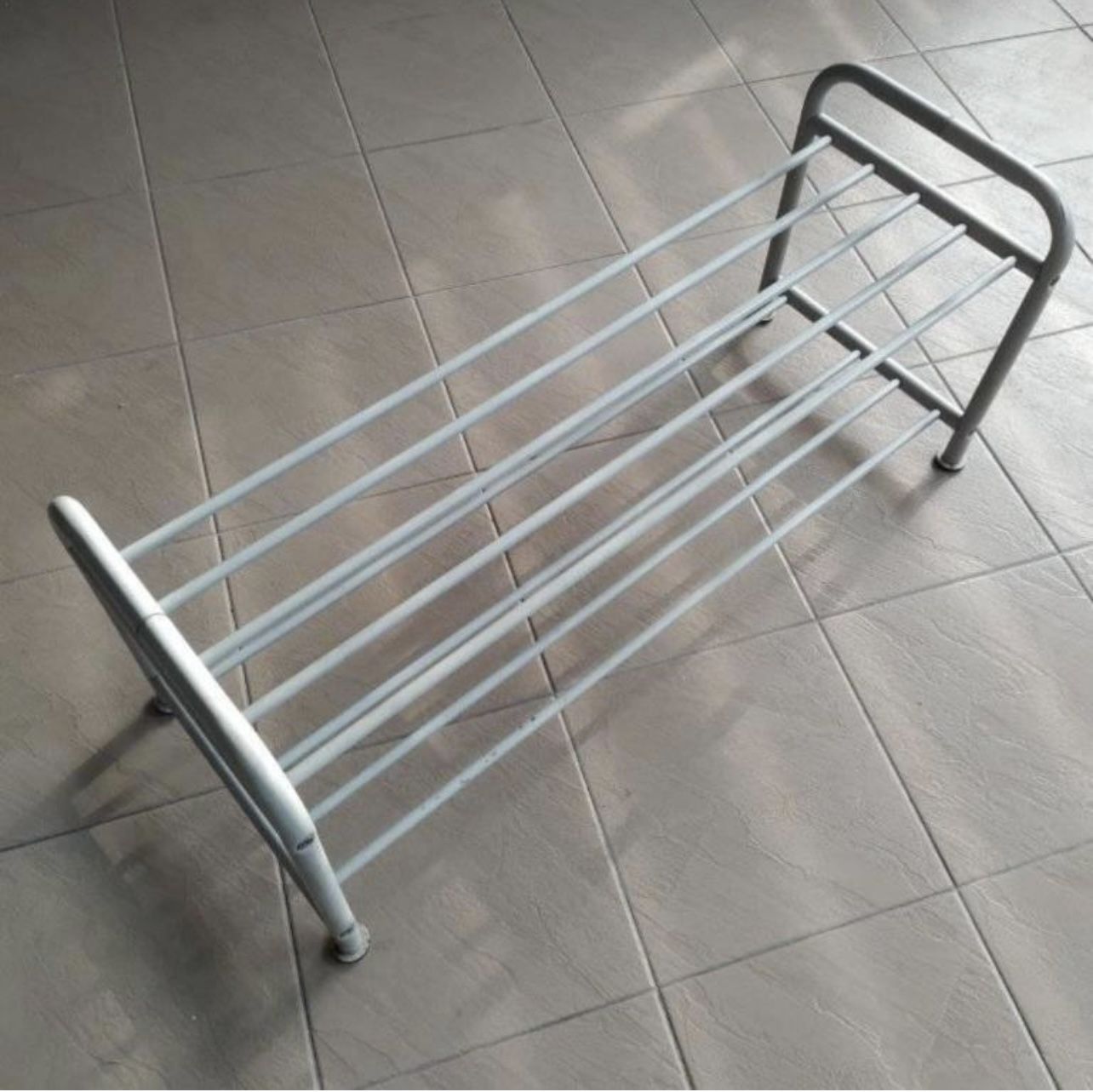 👠IKEA “LOGGA” Metal Industrial Shoe Rack ~ Like New!