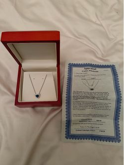 💎 14K White Gold Diamond & Lab Emerald Pendant Necklace – Appraised – Beautiful Condition