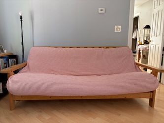 Wooden Futon / Couch – Clean & Comfortable – $80 OBO