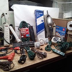 Assorted New And Used Electrical Items 