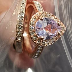 Rings, Set Of 2, Wedding Bands, Fashion Jewelry, Size 9, $15