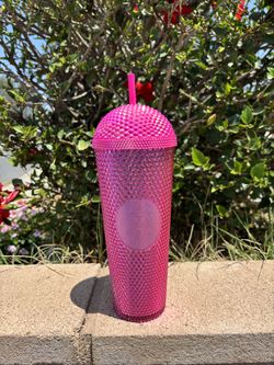 Starbucks 2025 Iridescent Pink Domed Studded Venti Tumbler 24oz
