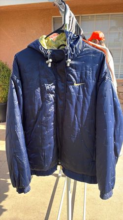 Nike Navy Blue Puffer Hooded Jacket