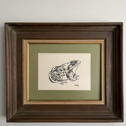 Framed Picture Of Bulldog