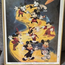 Mickey mouse collectible poster