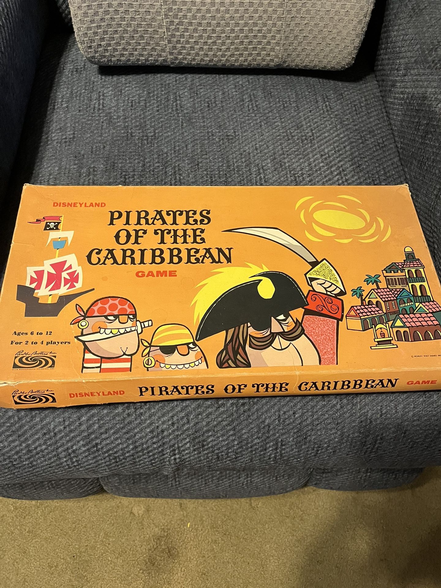 Pirates Of The Caribbean Board Game 1967 Vintage Disneyland