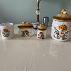 Merry Mushroom Cannister Set