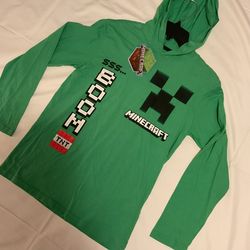 New Boys MINECRAFT Hoodie Shirt