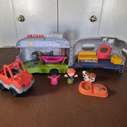 Fisher Price Little People Light-up Learning Camper With 3 Smart Stages Levels 