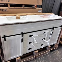 60” Double Sink Vanity With Top