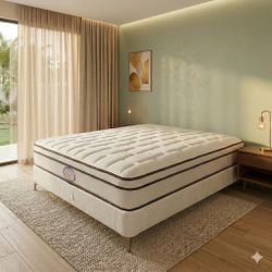 New Queen Mattress And Box Spring 2 Pc Bed Frame Is Not Included 