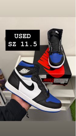 USED Air Jordan 1 Black Toe SZ 11.5