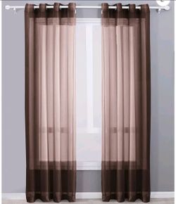 54W 95L Chocolate drapes