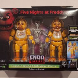 Jazwares Five Nights at Freddy’s Endo Series: CLASSIC CHICA & WITHERED CHICA