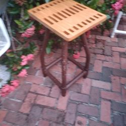 High Chair With Wooden Top 17"1/4x14"1/2x30"H