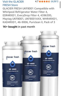 Glacier Fresh Water Filter UKF8001 x2