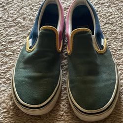 Multicolored slip on Vans