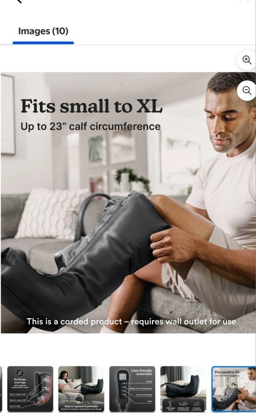 Full Leg Air Compression System Multi Massager