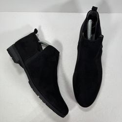 Dr. Scholl's Rollin Black Perforated Microfiber Slip On Booties Women Size 11M