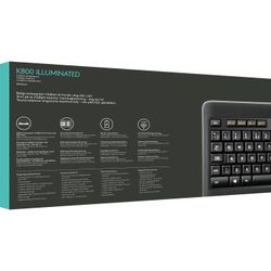 🔥 Logitech K800 Wireless Illuminated Keyboard – BRAND NEW / UNOPENED 🔥