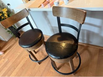 free solid wood metal swivel counter chairs