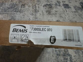 Bemis Slow Close Elongated Toilet Seat, Easy Clean Hinges, White 7300SLEC