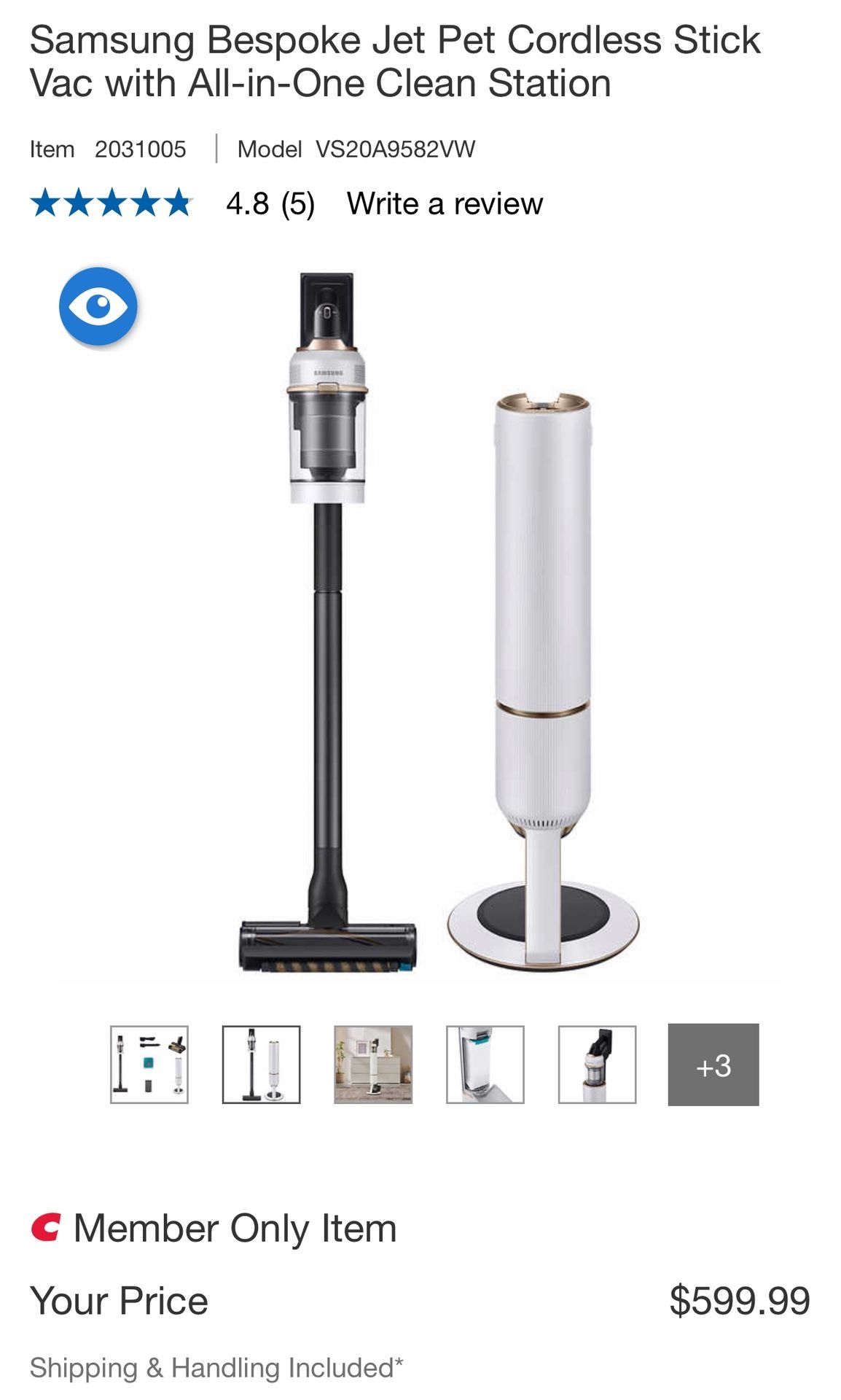 Samsung Bespoke Jet Cordless Vacuum