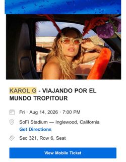 Karol G Tickets