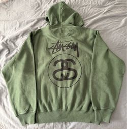 BRAND NEW Stussy SS Logo Zip Up Hoodie Size LARGE Chapter Store Los Angeles Tokyo Honolulu New York
