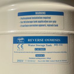 Residential Reverse Osmosis Drinking Water Storage Tank