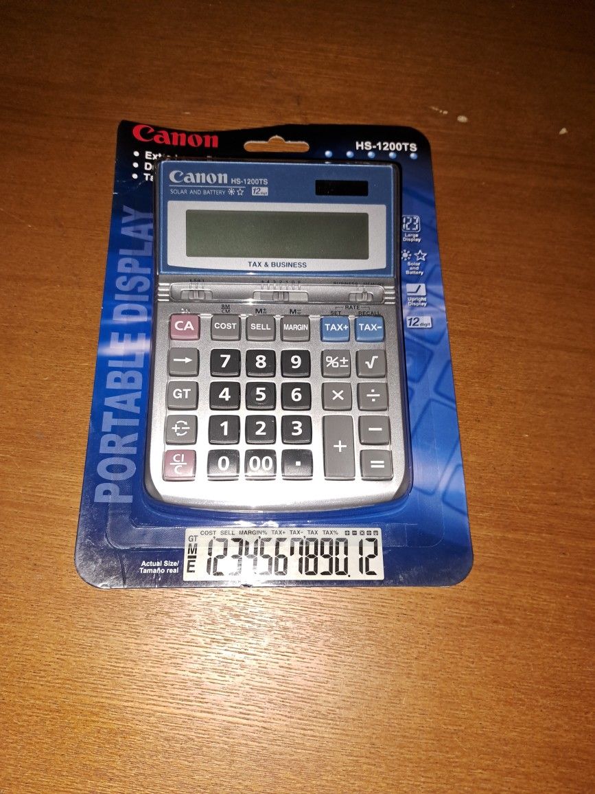 Canon Tax & Business Calculator