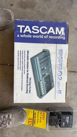 Tascam mini studio Porta 02 MKII with Rolls Phantom Power Supply