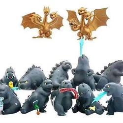 Godzilla 12 Figures King Of The Monsters NeW