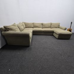 Large Comfortable Sectional Sofa Couch With Washable Pillows - Can Deliver